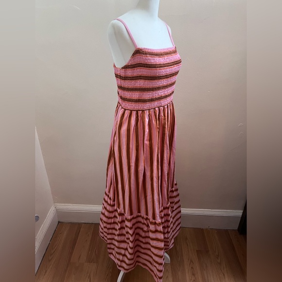 Kate Spade Smocked Striped Maxi Dress - Picture 4 of 9